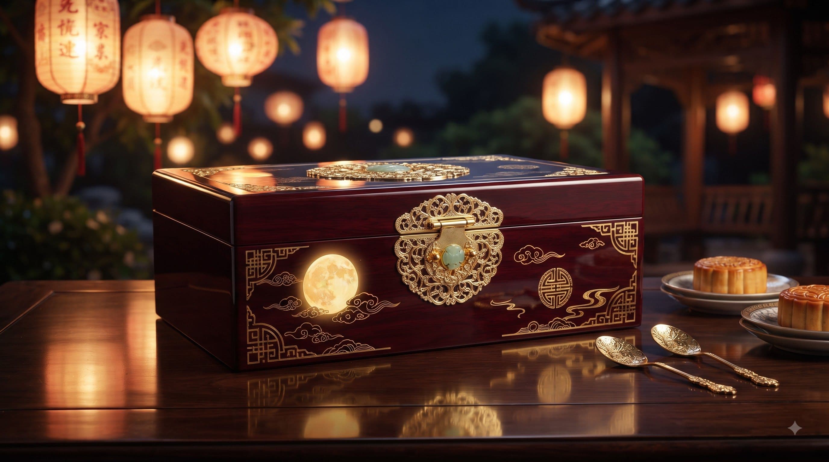 HỘP TRUNG THU CHẤT LIỆU GỖ